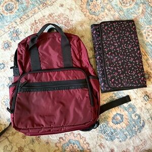 Lesportsac Backpack Diaper Bag